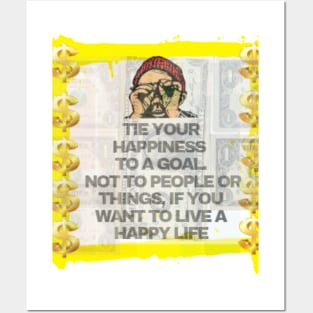 Pursue Goals, Find Happiness Posters and Art